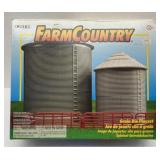 NIB ERTL Farm Country Grain Bin Playset