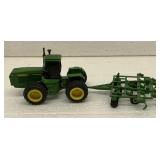 Clean John Deere 8560 Toy Tractor W/Cultivator