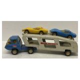 1970's Tonka Motor Mover Car Hauler W/2 Cars