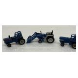 Lot of 3 Ford Toy Tractors-8730 5640 TW-35