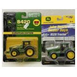 Lot of 2 NIP John Deere 8420 & 8520 Toy Tractors