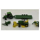 Lot of 5 Toy- JD 445 Mower-Rake-Trailer-Deutz 7085
