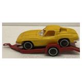 Vintage Metal Tonka Tow Trailer W/Tonka Car