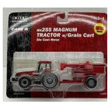 NIB ERTL Case IH MX255 Magnum Tractor W/Grain Cart