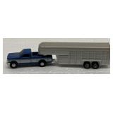 Nice ERTL Die-Cast Toy Pickup W/Livestock Trailer