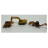 (3) Die-Cast Toys-Case Skid & Tractor-JD 690C Exc.