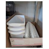 5 PC ICE BINS, ICE CUBE TRAYS