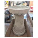 PEDESTAL PLANT STAND W/BUTTERFLY PATTERN