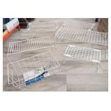 6 PC ASSTD WIRE SHELF ORGANIZERS, FREEZER BASKET