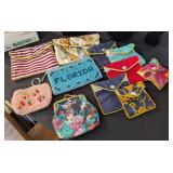ASSTD CLOTH JEWELRY KEEPERS, COIN PURSES