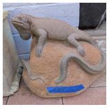 CAST STONE & CONCRETE LIZARD YARD ART