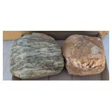 2 PC DECORATIVE ROCKS