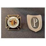 2 PC SILVER TONE BOLO CLIP, SWANK, OTHER