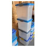 4 PC STERILITE STORAGE CONTAINERS  #3, 14X9X12