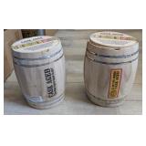 2 PC CASK AGED CIGAR CONTAINERS #10