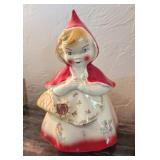 VTG HULL POTTERY LITTLE RED RIDING HOOD COOKIE JAR