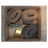 MILITARY ISSUE BELT, BOOT BLOUSERS & BRASS BUCKLE