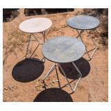 3 PC OUTDOOR FOLDING SIDE TABLES