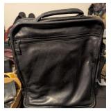 TUMI BLACK LEATHER COMPUTER LAPTOP BAG