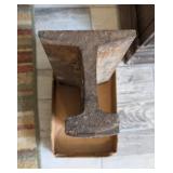 PIECE OF RAILROAD TRACK ANVIL