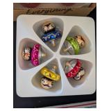 ASSTD VTG HAND PAINTED MEXICAN ORNAMENTS