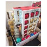 ASSTD GOLD, RED, SILVER ORNAMENTS