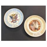 2PC AVON COLLECTOR PLATES, 'BETSY ROSS', 'FREEDOM'