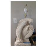 SOUTHWEST STYLE SCULPTURE LAMP W/3-WAY LIGHT
