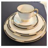 6PC LENOX HANCOCK FINE BONE CHINA PLACE SETTING #1