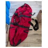 LARGE DUFFEL BAG W/SHOULDER STRAP, RED