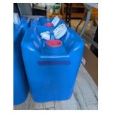 2PC BLUE 5-GAL PLASTIC WATER STORAGE CONTAINERS #3