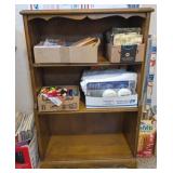 VTG 3-SHELF WOODEN BOOKCASE