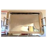 HAMPTON HOME STAINLESS STEEL SERVING TRAY