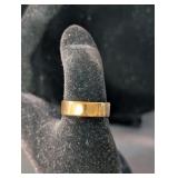 GOND TONE WEDDING BAND 'THE VIRTUS JUNXT MORS