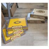 5 PC CIGAR BOXES #4, FLOR DE TABACOS DE PARTAGAS,