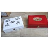 2 PC LACQUERED CIGAR BOXES #6, ROMEO & JULIETA