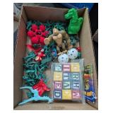 ASSTD CHILDRENS TOYS, TOY SOLDIERS, WOOD BLOCKS &