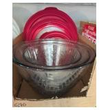 6 PC PRINCESS HOUSE DECORATIVE GLASS MIXING BOWLS