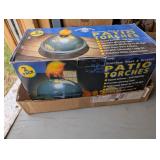 2 PACK BOX OF PATIO TORCHES #1, STAINLESS STEEL