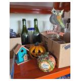 ASSTD HOME DECOR, BIRDHOUSE, PUMPKINS, OWL  &