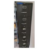 STEELCASE 5-DRAWER FILING CABINET, BLK