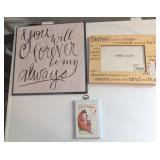 3 PC ASSTD PICTURE FRAME & WALL PLAQUES