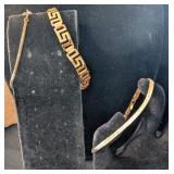 3 PC GOLD TONE BRACELETS-UNMARKED