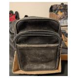 COACH BLACK LEATHER MESSENGER CROSSBODY BAG