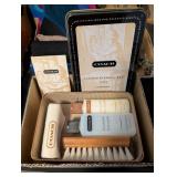 COACH LEATHER CARE TIN W/LEATHER CLEANER,