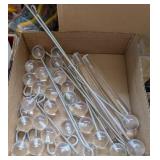 ASSTD ACRYLIC BIRD CAGE PIECES/PARTS, BALLS, RODS&