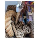 ASSTD BIRD TOYS #3, BIRD CAGE ROPE, TWIG BALLS,