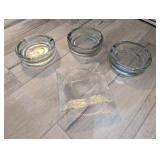 4 PC CIGAR ASHTRAYS