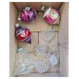 ASSTD HAND BLOWN GLASS ORNAMENTS, SHINY BRITE &