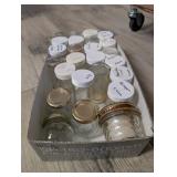 25 PC ASSTD GLASS SPICE JARS #3, OTHER